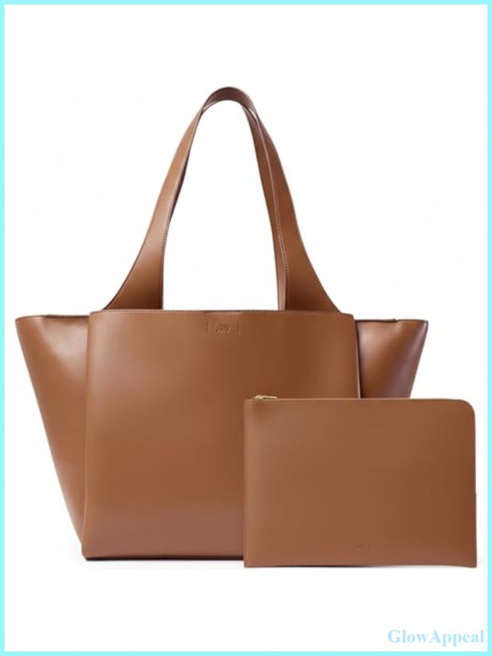 Large Tote Bag PU-Coated Fabric 22L Laptop Sleeve Travel Work Tote